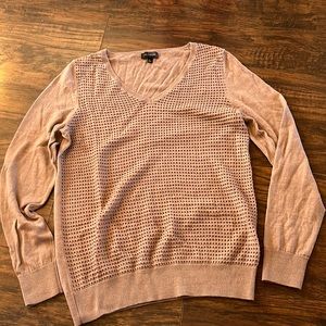 The Limited waffle knit, long sleeve sweater, size large